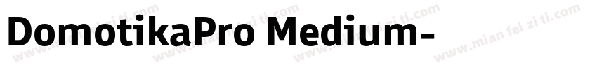 DomotikaPro Medium字体转换